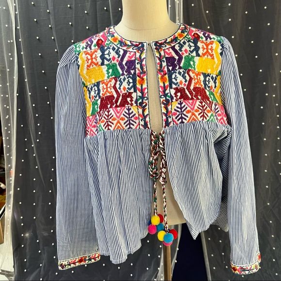 Velzera Vintage Style Jacket Blouse - Picture 1 of 10